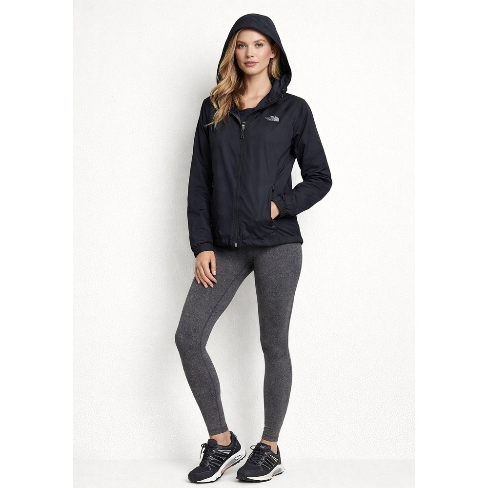 The North Face Windbreaker Womens S Black Lightweight Outdoor Athleisure Trail - Picture 1 of 16